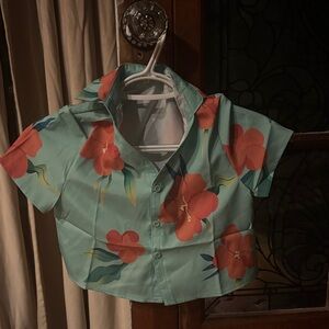 Floral Kids Shirt - Abby Saja Boys